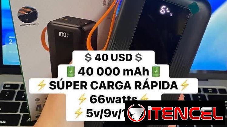 🆕Power Bank/Batería Portátil ‼️NUEVOS EN CAJA‼️ 🤯CARGA SÚPER RÁPIDA 🤯‼️ ⚡️20000mah – 74w