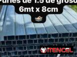 Purles galvanizado de 6mt x 10 cm y 8 cm