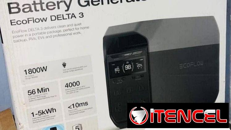 PLANTA ELECTRICA ECOFLOW DELTA 3 DE 1800 W HASTA 3600 W.NUEVA EN CAJA, TENEMOS PANELES SOLARES 400 W.