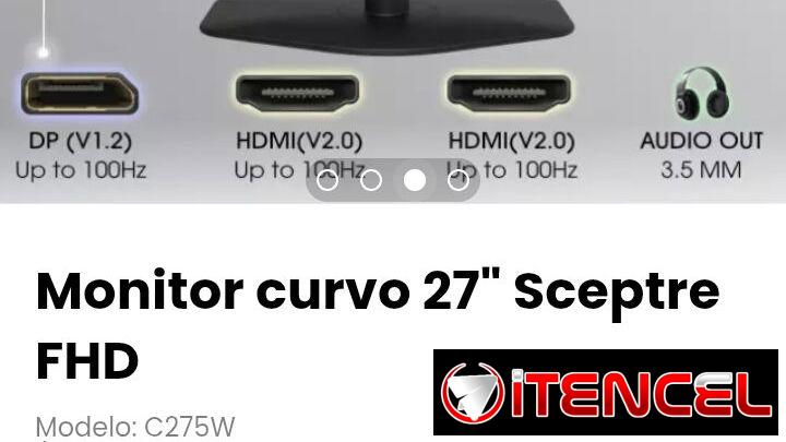 Monitor curvo 27″ Sceptre FHD Modelo: C275W