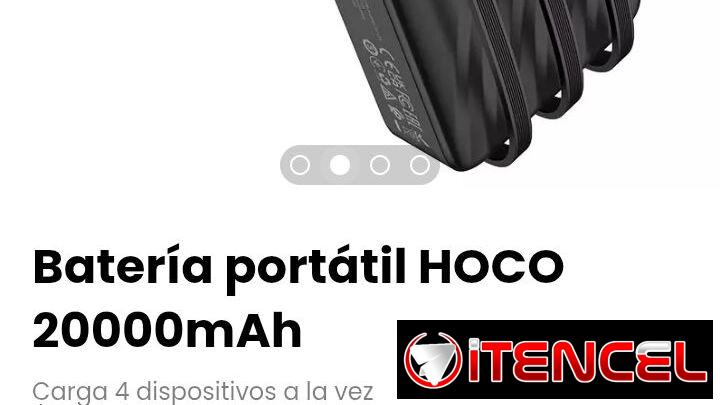 Batería portátil HOCO 20000mAh. Modelo: J146A Night Tide
