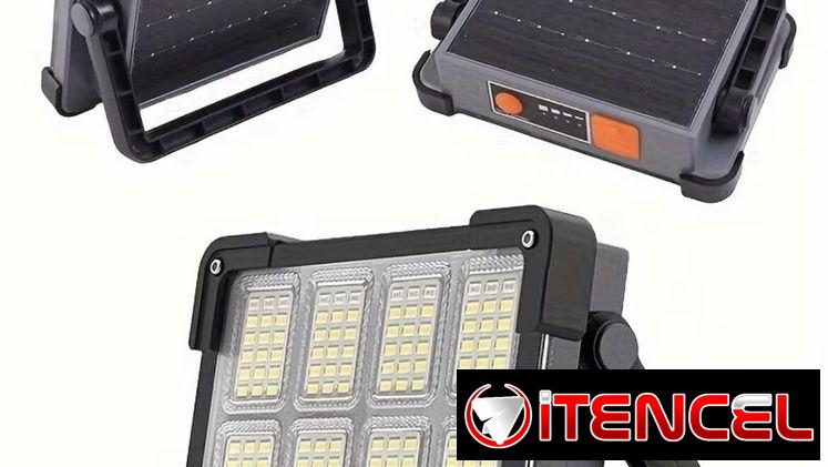 Lámpara recargable con panel solar