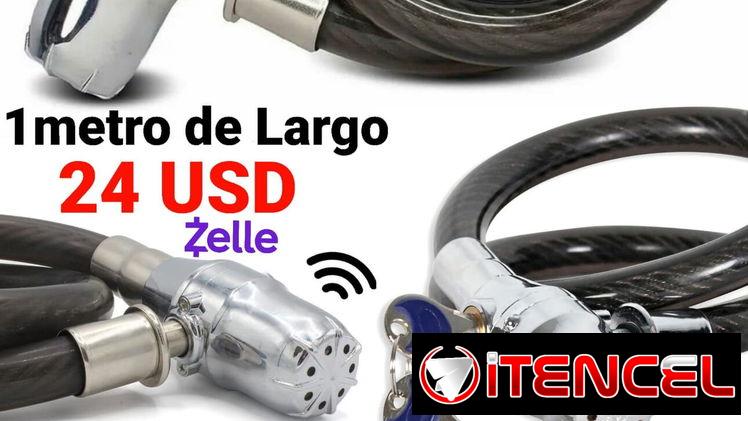 Candados para motos y bicicletas con alarmas. Domicilio incluido