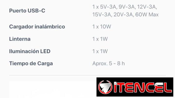 Estación de energía 1000W