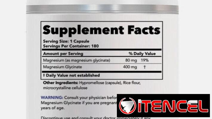 GLICINATO DE MAGNESIO – 180 CAPSULAS DE 400MG CADA UNA