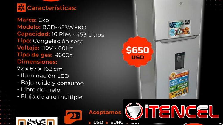 💲650💲REFRI EKO 16 PIES. FACTURA Y GARANTÍA DE DE 1 AÑO. TLF 54833699