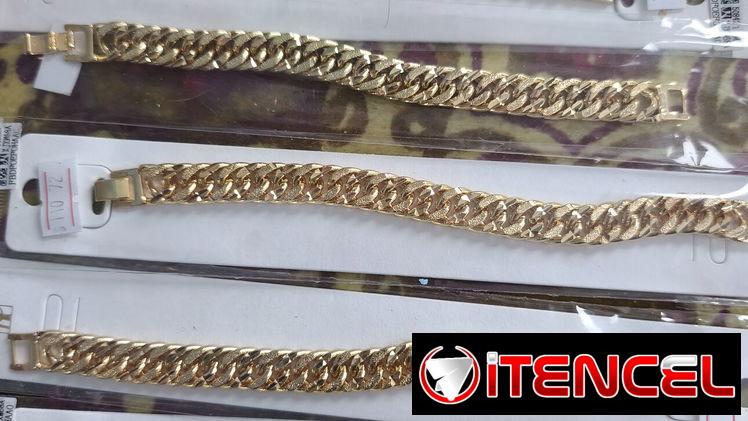Manillas de oro laminado