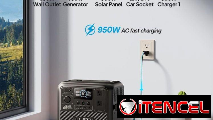📞53884600.🎇 BLUETTI AC70 – Estación de Energía Portátil 768Wh🎇 Mensajería disponible.🚴