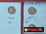 Monedas americanas, otras monedas y cosas antiguas de colecciones