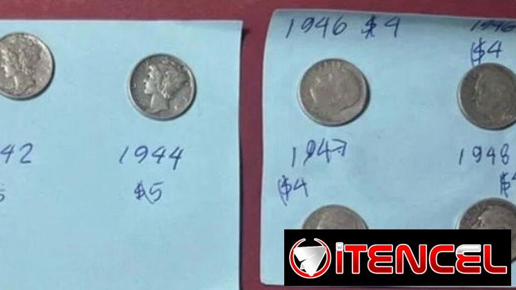 Monedas americanas, otras monedas y cosas antiguas de colecciones