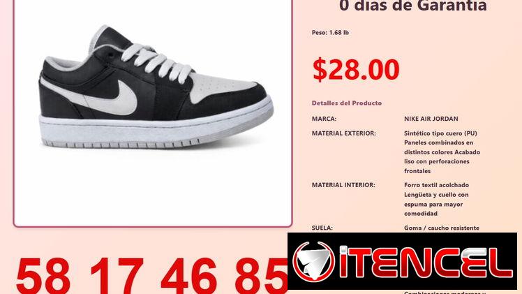 TENIS NIKE AIR JORDAN GRIS Y BLANCO