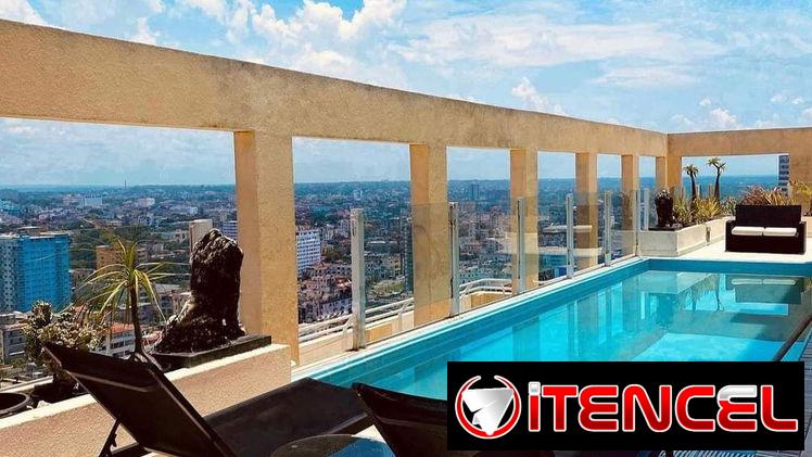 Renta penhouse con piscina vedado