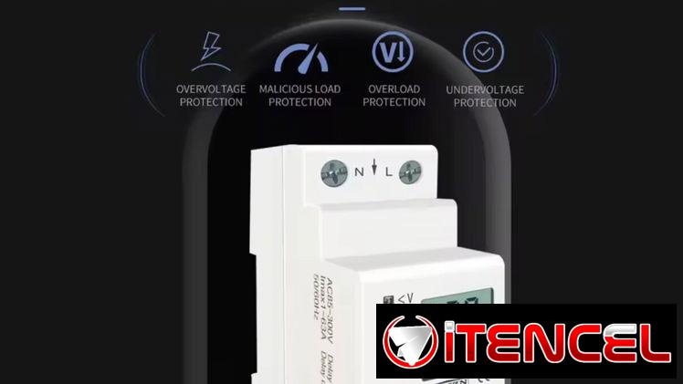 Protector de Voltaje 110/220v 63A 50/60Hz Ajustable y con lector de KWH