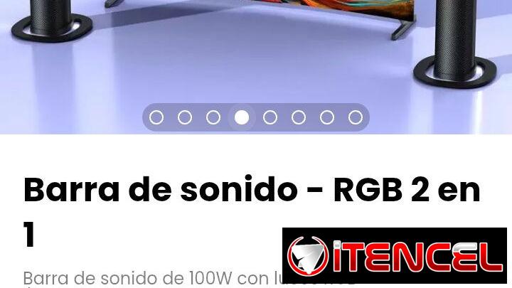 Barra de sonido – RGB 2 en 1. Modelo: SD03-2