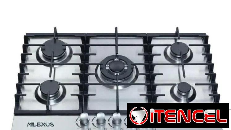 Cocinas de gas empotrables de 5, de 4 y de 3 quemadores