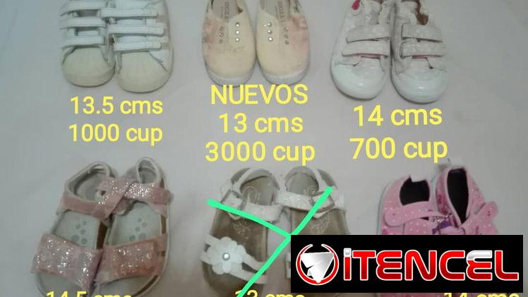 Zapatos excelente estado para niñas 1-3 años