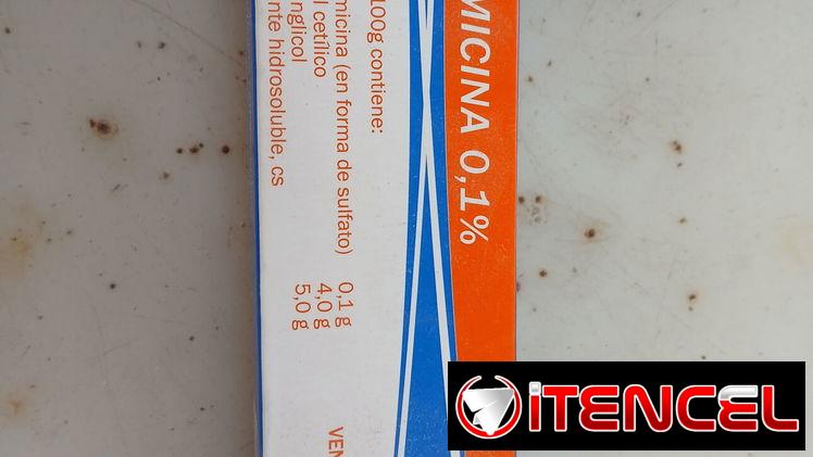 Gentamicina 0,1% 15g FV:07/27 1200$