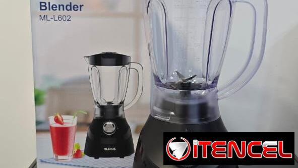 Batidora Milexus con vaso plástico*  – 120 V~60 Hz 400 W – Capacidad: 1,5 L en 45 USD