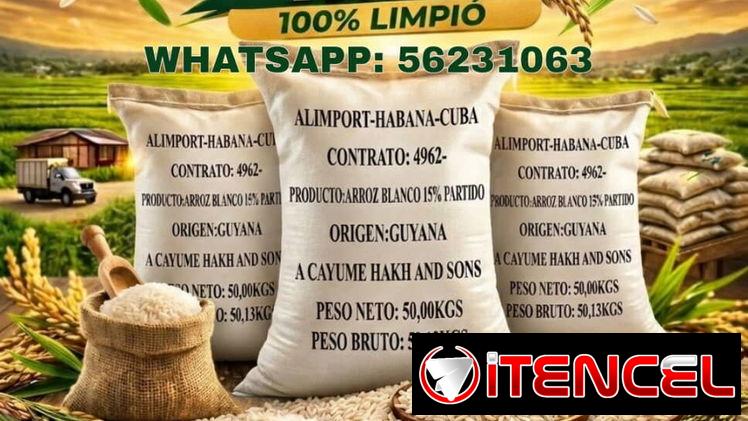 Arroz guyanés, saco de 50kg