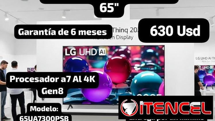 SMART TV LG 4K UHD  65″, Garantía de 6 meses, Entrega por un mínimo costo adicional de 1 Usd para toda La Habana