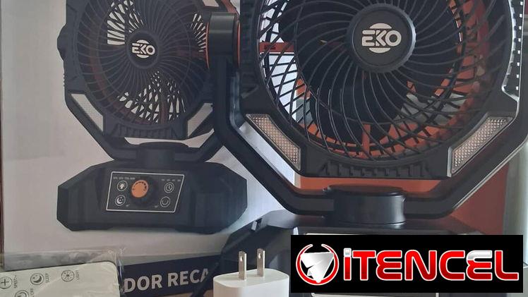Ventilador recargable EKO Mensajería gratis dentro de Alamar