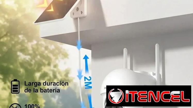 Cámara Solar/ Wifi/ lente 4 Mpx/4x/exterior e interior