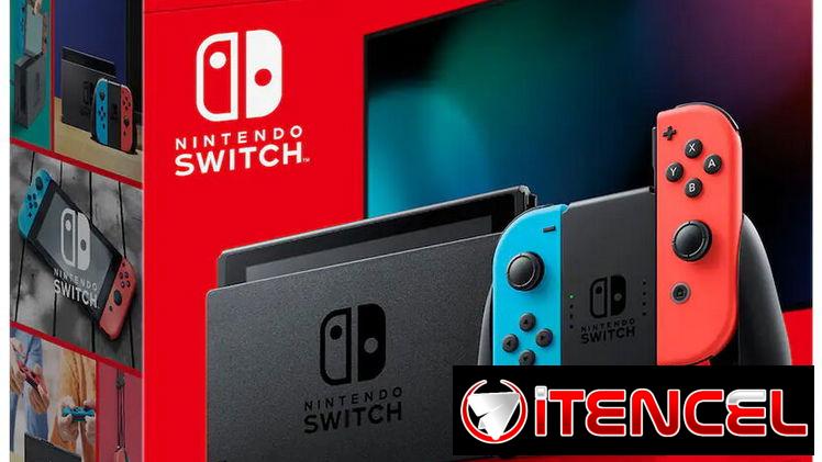 Nintendo Switch – Consola Híbrida con Joy-Con Azul/Rojo Neón