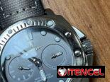 Reloj para hombre , pulsera de cuero degradado gris. De cuarzo, pilas .