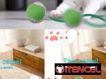 🐾 Bola Inteligente para Mascotas 🐶🐱 | Juguete Automático con Luz LED 💡 y Cola Divertida 🎾 | Gatos y Perros