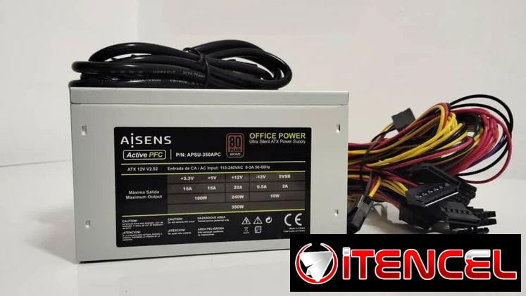 Fuente Pc Aisens 350w 22 amp Certificada 80+ Bronce Plus Nueva Caja 58483450