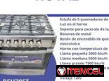 Cocina de gas con horno 4 hornillas Royal