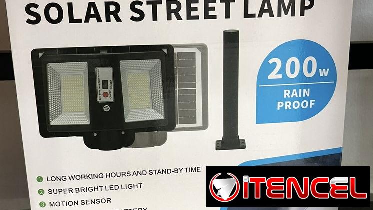 Lámpara de exterior solar de 200w