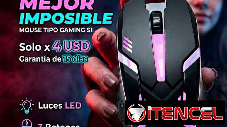 🎁 MEJOR PRECIO 🎁 MOUSE TIPO GAMING S1. SERVICIO DE MENSAJERÍA CON FACTURA Y GARANTÍA. TL 54833699