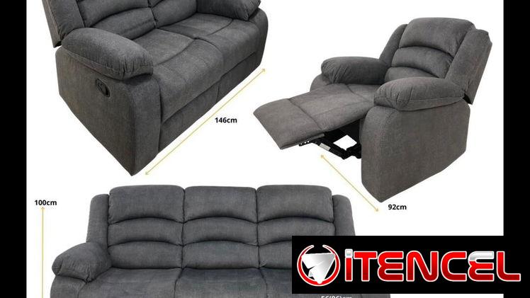 Juego de sala reclinable importado comunícate con Pedro