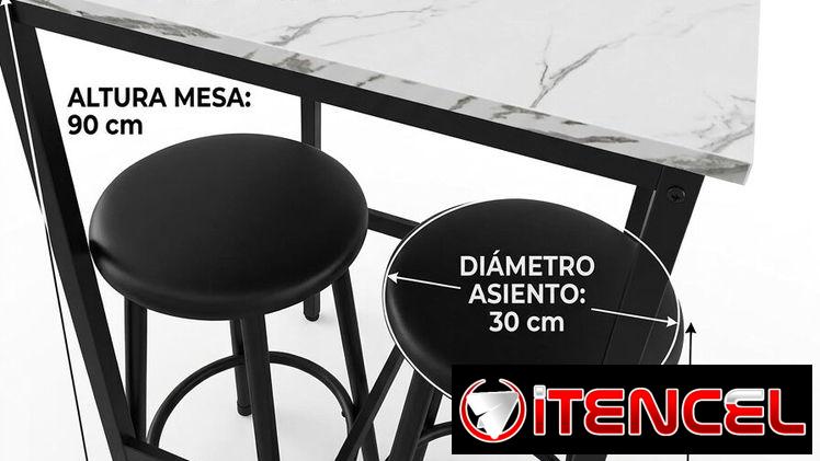 Mesa baquetas estilo bar comedor