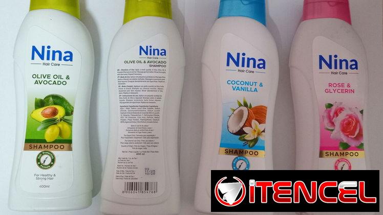 CHAMPÚ “NINA” DE AGUACATE Y ACEITE DE OLIVA, COCO Y VAINILLA, ROSAS Y GLICERINA