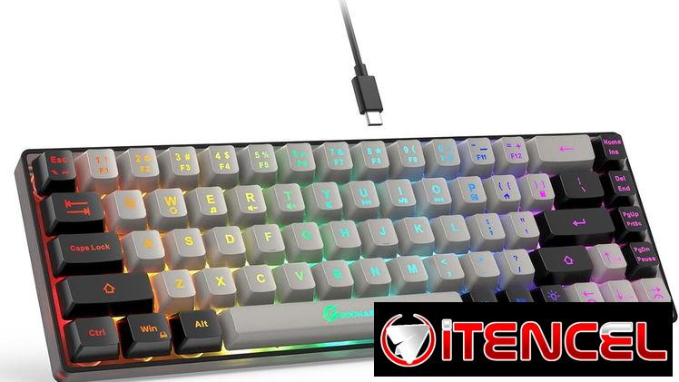 ⌨️ GEODMAER Teclado Gamer 65% (68 teclas) ⌨️