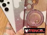 ☎️53544655 🛵 Entrega Disponible ⭐Funda Glitter Kickstand para Samsung Galaxy S23 Ultra con diseño brillante y soporte ⭐