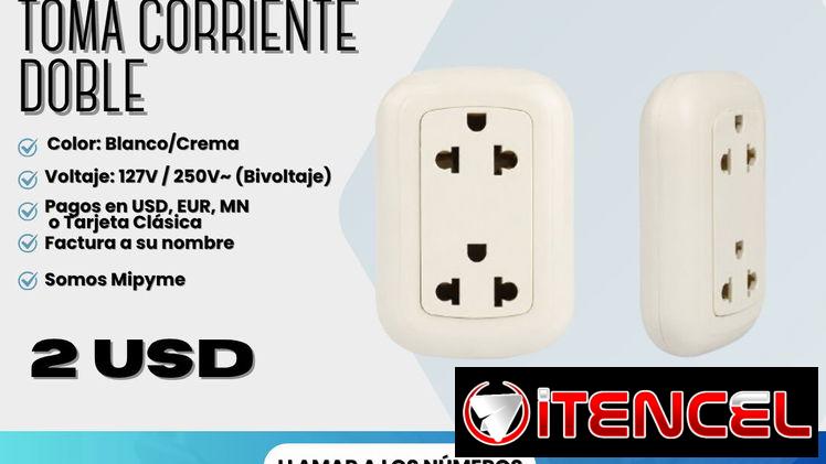 🔌⚡ TOMA CORRIENTE DOBLE ⚡🔌  💲 PRECIO: 2 USD
