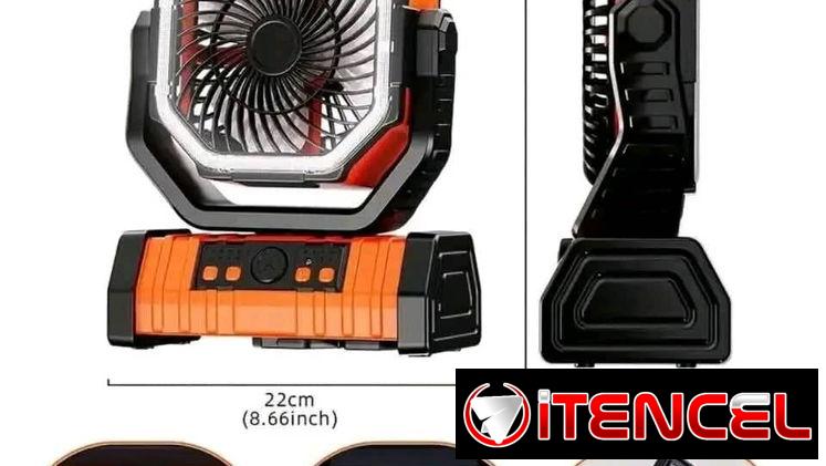 Ventilador recargable mensajería incluida