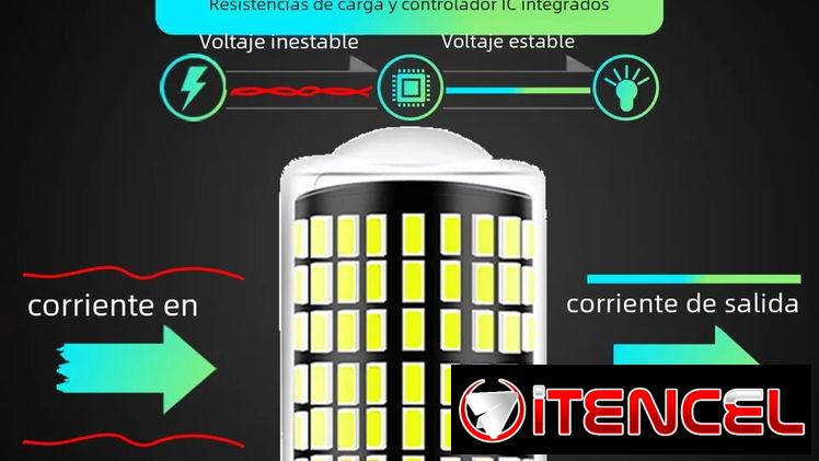 Bombillos LED de intermitentes, de stop y de marcha atrás( alumbran duro) para autos y motos