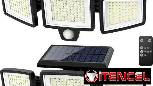 Tuffenough – Par de Luces Solares 2500 Lm con Sensor de Movimiento