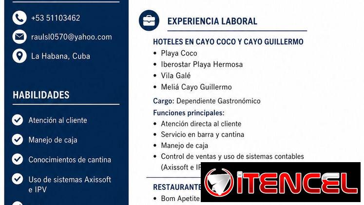 Dependiente Gastronómico