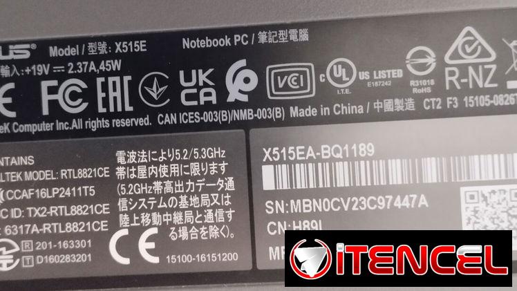 Laptop Asus X515EA de uso en perfecto estado