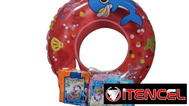 Salvavidas Balsa Inflable Flotador de 70 y 80 cm para niñso entre 3 y 6 años