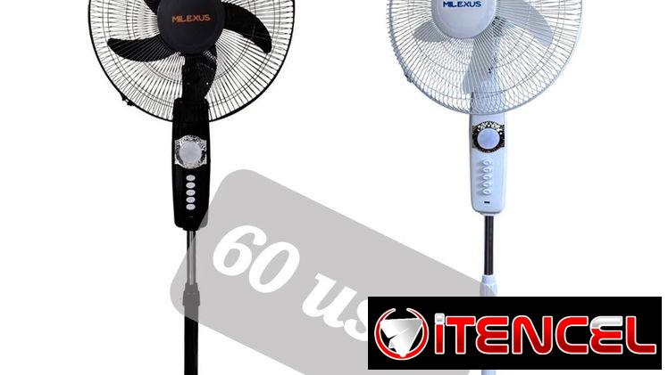 VENTILADORES RECARGABLES, DE PEDESTAL Y DE PARED