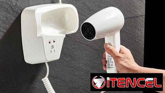 Secadora de pelo pared marca Royal 1500W reales. Ideal para casas de rentas y similares.