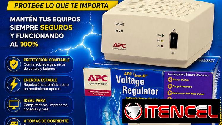 ⚡🔌ESTABILIZADOR DE VOLTAJE APC LINE-R 600 🔌⚡