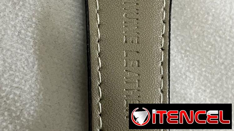 Reloj para hombre, con cronómetro, correa de cuero genuino, elegante