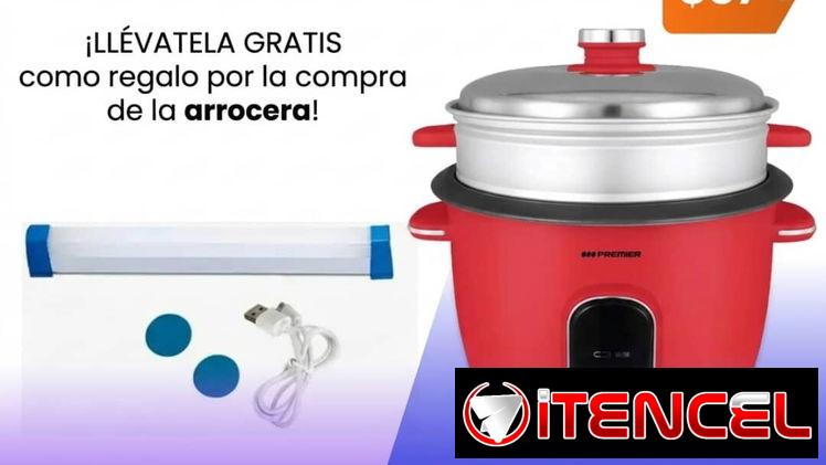 Olla Arrocera más una lámpara recargable como regalo